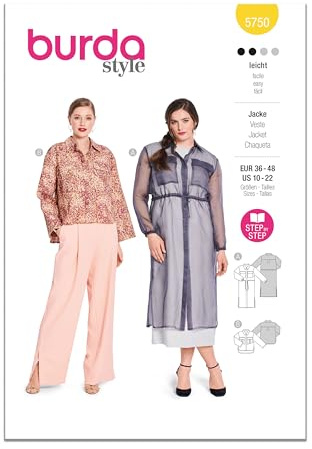 Burda Style Sewing Pattern B5750 Misses' Jacket