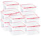 HOMESHOPA Plastic Airtight Food Storage Containers, 10 Pack 700ml BPA Free Leakproof Stackable Reusable Lunch Boxes, Meal Prep Container for Kitchen & Pantry, Microwave Freezer Dishwasher Safe