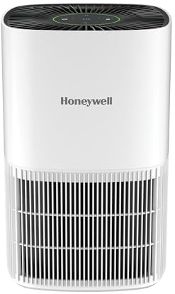 Honeywell Allergen Plus AQSense - Purificador de aire HEPA para el hogar, dormitorio y mascotas, cobertura de 530 pies cuadrados, sensor de calidad del aire, modo automático, modo de suspensión