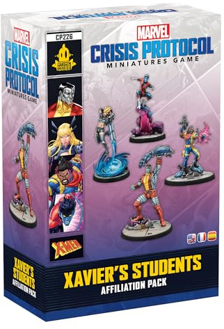 Asmodee, Marvel: Crisis Protocol – Xavier’s Students, Affiliation Pack | Tabletop, Tactical miniatures game for 2 players, 90-120 minutes, strategy game for ages 14+, multilingual