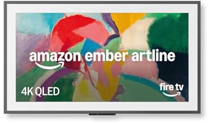 Amazon Ember Artline 65 mit Fire TV (neueste Generation), 4K Ultra HD QLED Smart TV und Kunstgalerie, individuelle Rahmen, HDR10+, Sprachsteuerung mit Alexa - Graphit