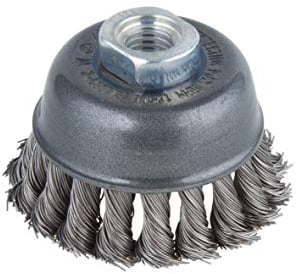 wolfcraft Cepillo de copa de alambre de acero trenzado I 8476000