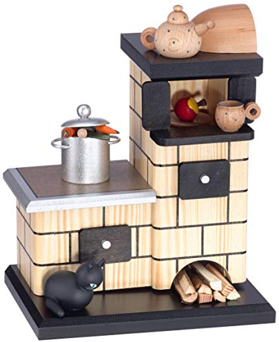 Rudolphs Schatzkiste Räucherofen mit Topf Natur BxTxH= 15x10x18cm NEU Rauchen Ofen Rauchfigur Rauchmann Räucherfigur Räucherkerze Smoker Kerze Figur Mann Holz Seiffen Erzgebirge Holz Schnee