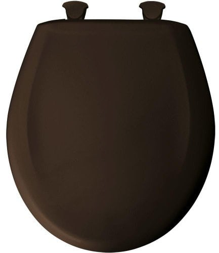 Bemis 200SLOWT 248 Round Closed Front Toilet Seat, Espresso Brown
