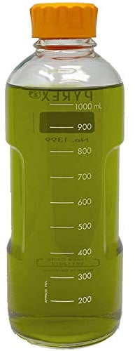 Pyrex 1399-1000CNEa-M Slim line Media Bottle Easy Pour Corning 1000ML, Glass