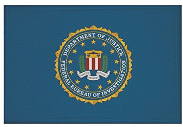 U24 Aufnäher FBI Fahne Flagge Aufbügler Patch 9 x 6 cm