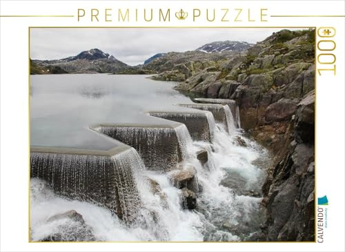 CALVENDO Puzzle Staudamm in Norwegen | 1000 Teile Lege-Größe 64 x 48 cm Foto-Puzzle für glückliche Stunden