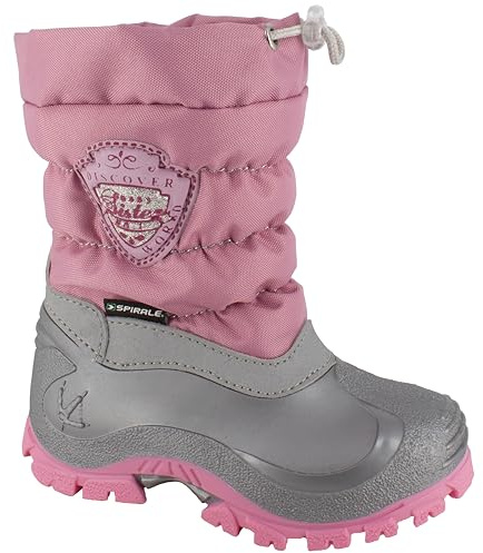 Spirale Sabrina Stivali da Neve, Bambina, Rosa (Rosa/Grigio 02774218), 24 EU (7 UK)