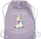 Shirtracer Turnbeutel Rucksack - Schulanfang & Einschulung Geschenk - Vorschul-Kind Einhorn - Unisize - Pastell Lila - vorschul beutel einschulung-schulanfang schulanfänger männer sportsack