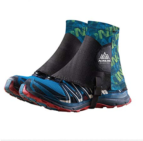 AONIJIE Damen und Herren 1 Paar Outdoor Sport Gamaschen für Laufen, Wandern (Grün)