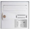 Plaque de maison Family personnalisée avec 3 membres pour boite aux lettres - Format 12x8 cm - Couleur argent