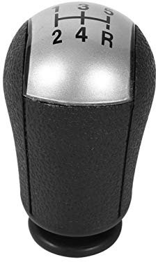 Pomo de cambio de marchas de 5 velocidades pomo de palanca de cambios de coche MT pomo de palanca de cambios ajuste gris para Mondeo MK3 SMAX