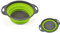 Passoire pliable durable pour la cuisine - Couleur : vert - Robuste et fiable