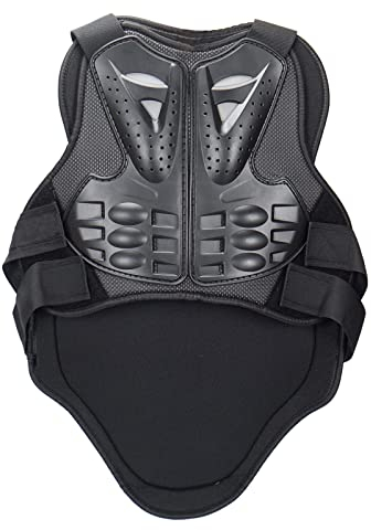 FLYAMAPIRIT Chaleco blindado para motocicleta, equipo de protección con chaleco blindado en el pecho y la espalda para motociclismo, esquí, equitación, patinaje, etc.