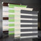 bobodeco Doppelrollo klemmfix ohne Bohren Duo Rollos für Fenster mit Klemmträger, Fensterrollo lichtdurchlässig & verdunkelnd Wandmontage Sichtschutz- Anthrazit B80 x H200cm (Stoffbreite 76cm)
