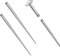 PunkTracker 14g/16g/18g ASTM F136 Titanium Piercing Taper Insertion Pin für Innengewinde Tragus/Helix/Lippe/Nase/Helix/Piercing Schmuck Knorpel Ohrringe Labret Nose Studs Stretcher Assistant Tool
