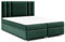Best for Home Boxspringbett mit Bettkasten Trinity K-8 Bonellfederkern inkl. Topper 180x200 Grün