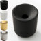 GC German Couture Keramik Stickbecher Aschenbecher kompatibel mit IQOS ILUMA PRIME TEREA Sticks u. Heets-Sticks + Glo Hyper Pro Air neo-Sticks u. Ploom X evo Zubehör f. Büro u. Zuhause, schwarz