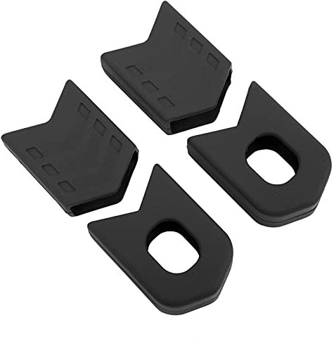 oceanside Bike Crank Arm Cover, 4 Durable Silicone for Bike Silicone Crank Cover Suitable for Chain Link(Black)