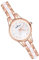 MicLee Damenuhr Analoge Rosegold Armbanduhr Einfaches Rundes Digitales Zifferblatt aus Keramik