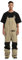 GSOU SNOW Herren Skihose Schnee Latzhose Snowboard Wasserdicht Winddicht Isoliert Verstellbarer Riemen Winter Sport Warm Khaki