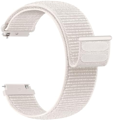 Yoohoo Uhrenarmband 18mm Nylon Armband Kompatibel mit Garmin Venu 2S/Venu 3S/Vivoactive 4S/Vivomove 3S/Forerunner 255s/255s Music/270s, Sport Loop Armband für Damen Herren