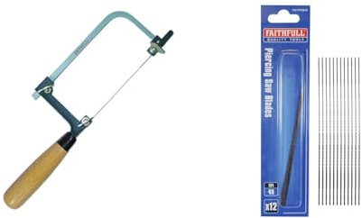Faithfull Piercing Saw & Blades (12) 48 Tpi