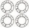 ZALTAS 4 Stück 5mm Auto Spurverbreiterung Unterlegscheiben Platte 4 5 Stud Universal Für Auto 4x100 4x114.3 5x100 5x108 5x114.3 5x120 Etc Spurverbreiterung