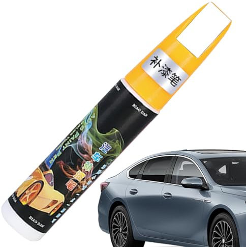 Auto-Lackstift Lackreparaturstift Auto Reparatur Lack Auto Pinsel, Autolack Kratzer Entfernen Lackstift,Kratzerentferner Autolack Stift,Lackreparatur für Auto, Weiß