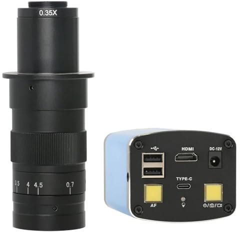 Mikroskop-Zubehör-Kit 1080P IMX307 AF Autofokus Mess Video HDMI Mikroskop Kamera Mit 120X Objektiv for Industrielle Inspektion Mikroskopische Objektträger