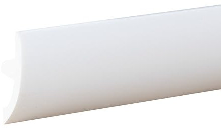 PROVISTON Licht Stuckleiste 36.6 x 70 x 2000 mm Moderne LED Deckenleiste Klassisches Profil Hochwertige Deckenleiste Kunststoff Weiß Wasserfest, Robust und Langlebig