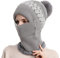 Motorrad Zubehör Unisex, Sturmhaube Mütze Windbeständig Winterbekleidung Winter Thermo Fahrrad Haube Gesichtshaube Mütze Schal Sturmmaske Warm Skimaske Für Herren Damen Balaclava Baggy