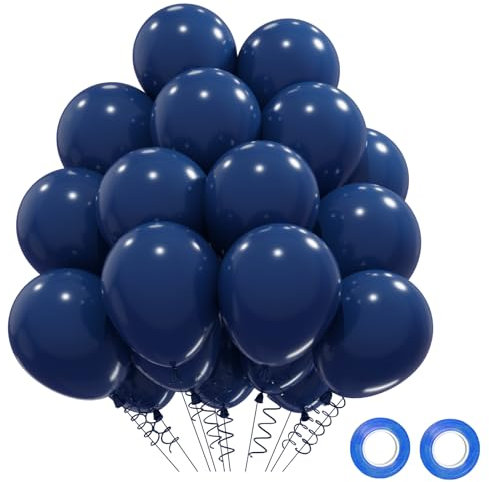 Ballons Bleu Marine Foncé, 52 Pièces Ballons Bleus Balloons Latex Guirlande Ensemble Marine Anniversaire Baby Shower Mariage Baptême Décoration De Fête, 12 Pouces