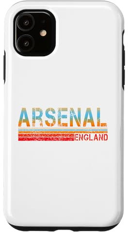 iPhone 11 Love Heart Arsenal Tee Grunge Vintage Style Black Arsenal Case