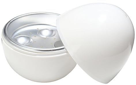 LAPYAPPE Microwave Egg Poacher Egg Coddler Capacity Electric Steamer Rack Round Shape Cooker Boiler Steamer Plate Tray Home Use