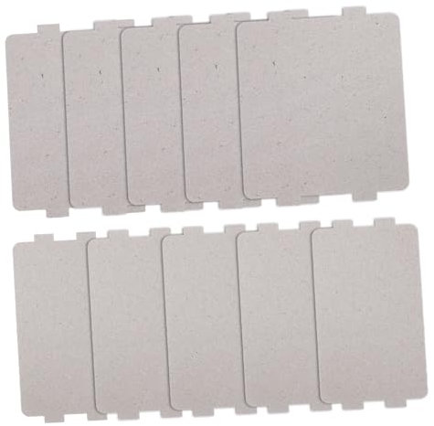 SECFOU 10pcs Microwave Mica Plates High-Temperature Waveguide Cover for Kitchen Appliances DIY Fit Replacement Parts Mica Chips for Various Microwave Models