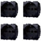 IXTRIMA Toma Schuko 2P+T 16 A Color Negro Compatible Con Bticino Living International/Light 4 uds