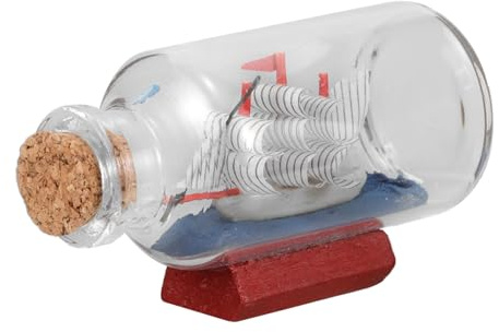 Glas Treibflaschenornament mit Kreuzfahrtschiffmodell für Weihnachten Party
