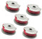 Wivplex Fadenspule for Gardena 5306-20, 1,65 mm Autofeed-Spule und Fadenersatzspulen, for Gardena Tur-bo Rasentrimmer SmallCut 300, Gardena Turbo Trimmer Art 8844 Art 8845 (5) Rasenmäherspule(BLACK 5)