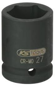 KS Tools 515.1328 - Llaves de vaso de impacto, pavonado (tamaño: hexagonal, 28 mm, 3/4)