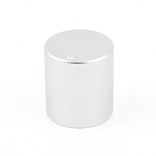 sourcingmap Silver Tone Solid Aluminum Hifi Speaker Radio Volume Knobs 20x22mm
