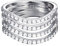 Esprit Essential Damen-Ring ES-GLEAMING WAVE 925 Silber rhodiniert Zirkonia transparent
