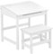 Premier Housewares white Childrens Table And Chair Set Hinge Lid Childrens Desk And Chair Set MDF Kids Desk And Chair Set Childs Desk