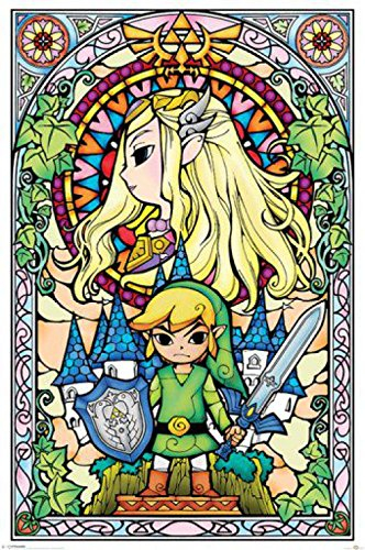 1art1 The Legend of Zelda Poster Link Plakat | Bild 91x61 cm