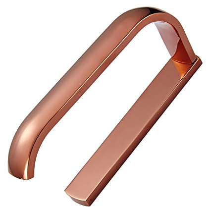 MagiDeal Toilettenpapierrollenhalter - Wandmontage, Messing, 195 x 88 mm, Rose Gold