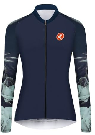 UGLY FROG Damen Fahrradtrikot Atmungsaktiv Langarm Radtrikot Fahrradkleidung Für Rennrad Radsport