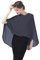 BEAUTELICATE Chiffon Schal Stola Bolero Damen Für Abendkleid Festlich Hochzeit Braut Frühling Sommer in Verschiedenen Farben - Dunkelgrau - Gr. Einheitsgröße