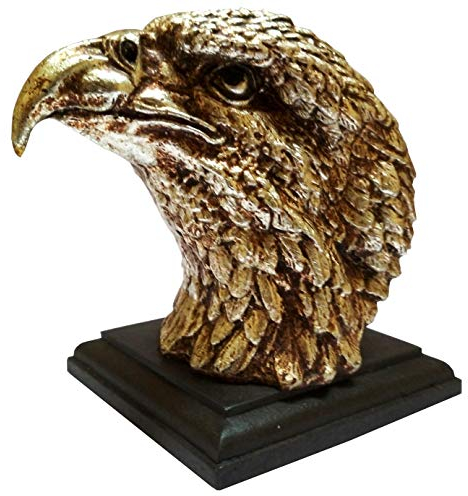 Purpledip Resin Showpiece Majestic Eagle Hawk: Decor Statue (11649)