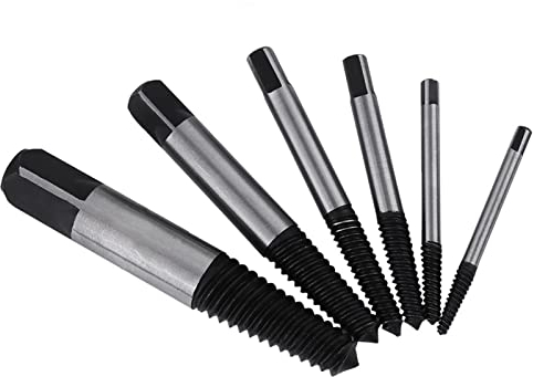 6 Stücke Schraubenausdreher Set, Mini Hss Beschädigter Schraubenauszieher Schrauben Entferner Schrauben Auszieher Set