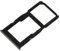 jbTec SIM-Tray/SD-Card kompatibel mit Huawei P30 Lite/New Edition/Premium - Kartenhalter Single, Farbe:Schwarz